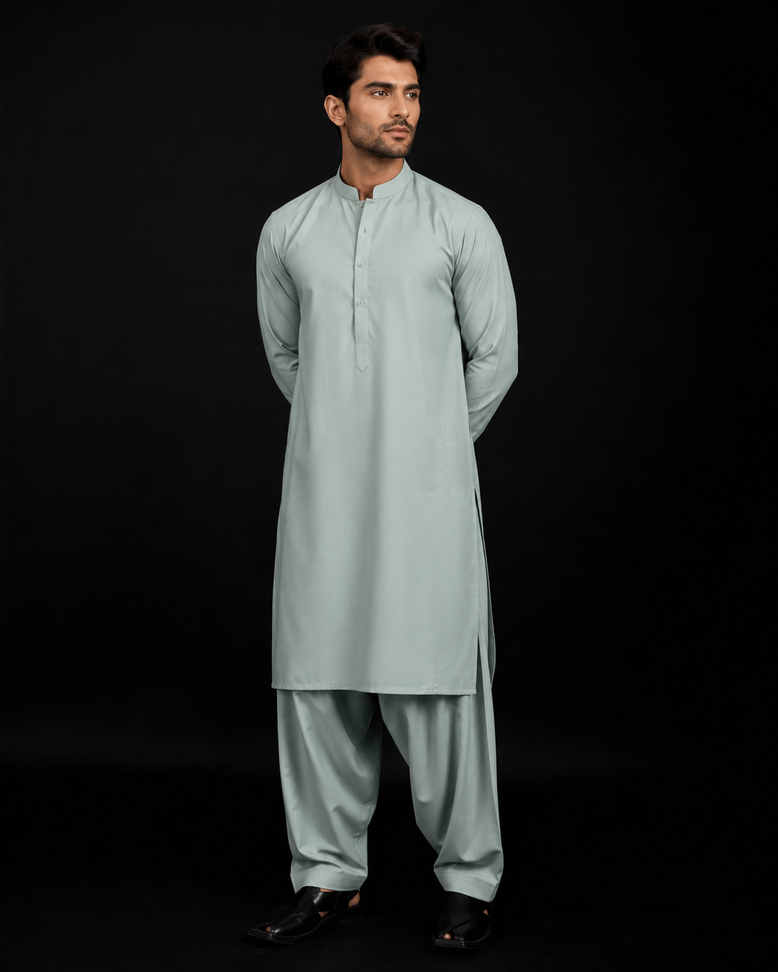 LA | Light Green Cotton Unstitched Shalwar Kameez