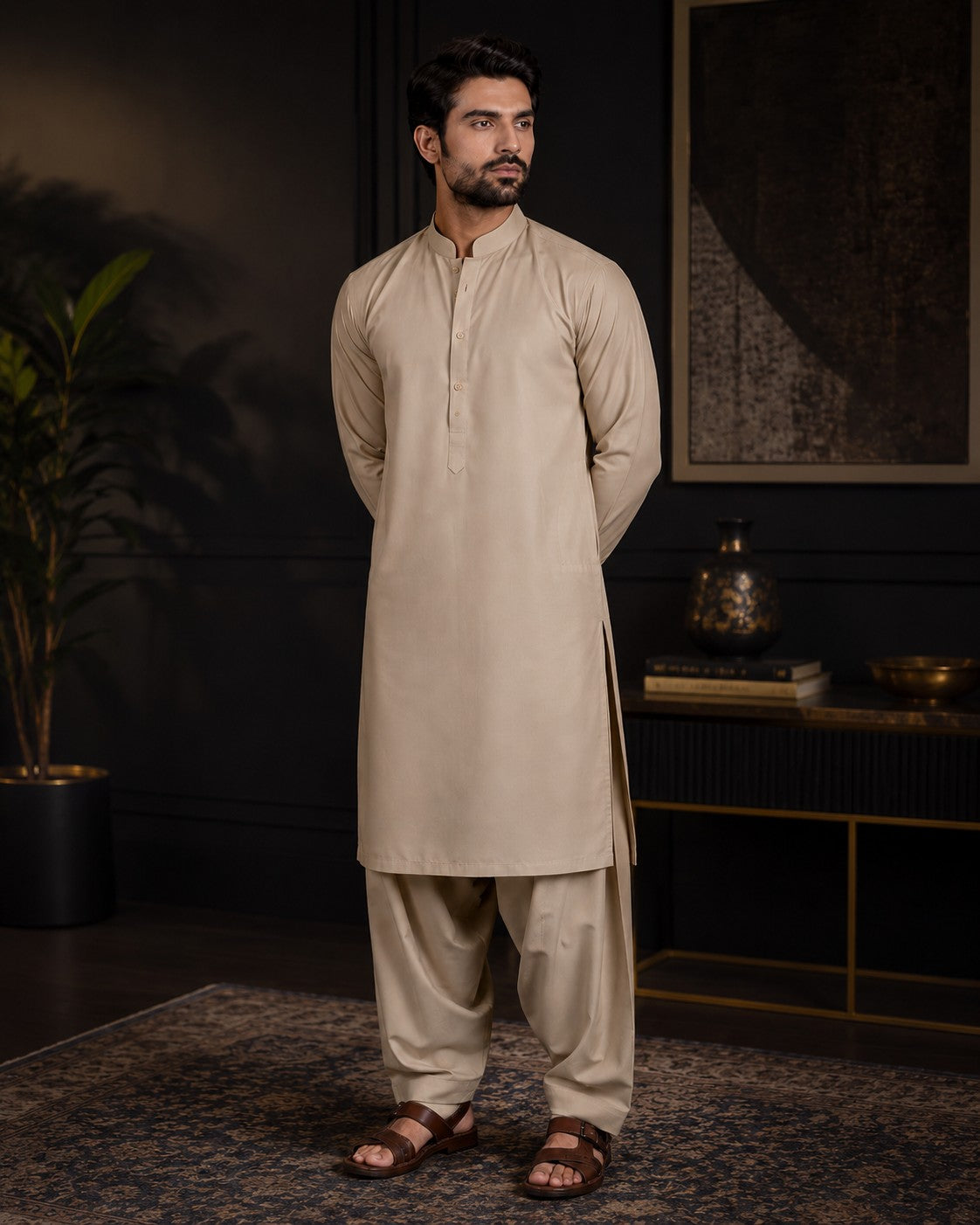 LA | Light Skin Cotton Shalwar Kameez - Unstitched