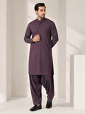 LA | Burgundy Cotton Shalwar Kameez - Unstitched